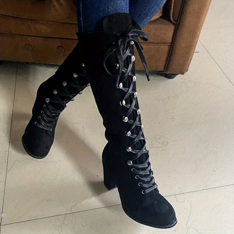 Vordwyn | Women's Knee-High Lace-Up Boots - Image 10