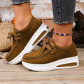 Aldwyn | Women's Platform Wedge Sneakers Lace-Up - Image 1