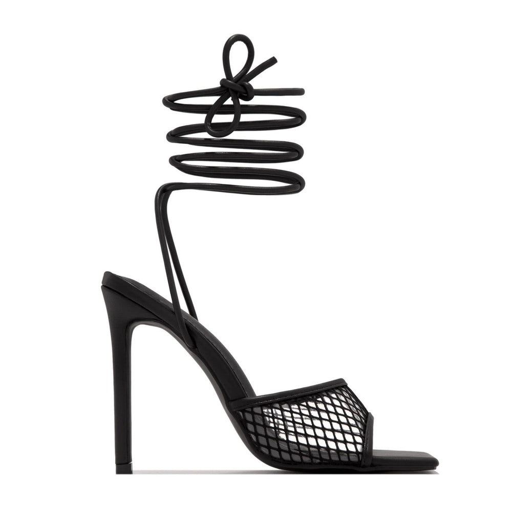Arvenne | Women's Lace-Up Heeled Sandals Open Toe - Orange - Image 2