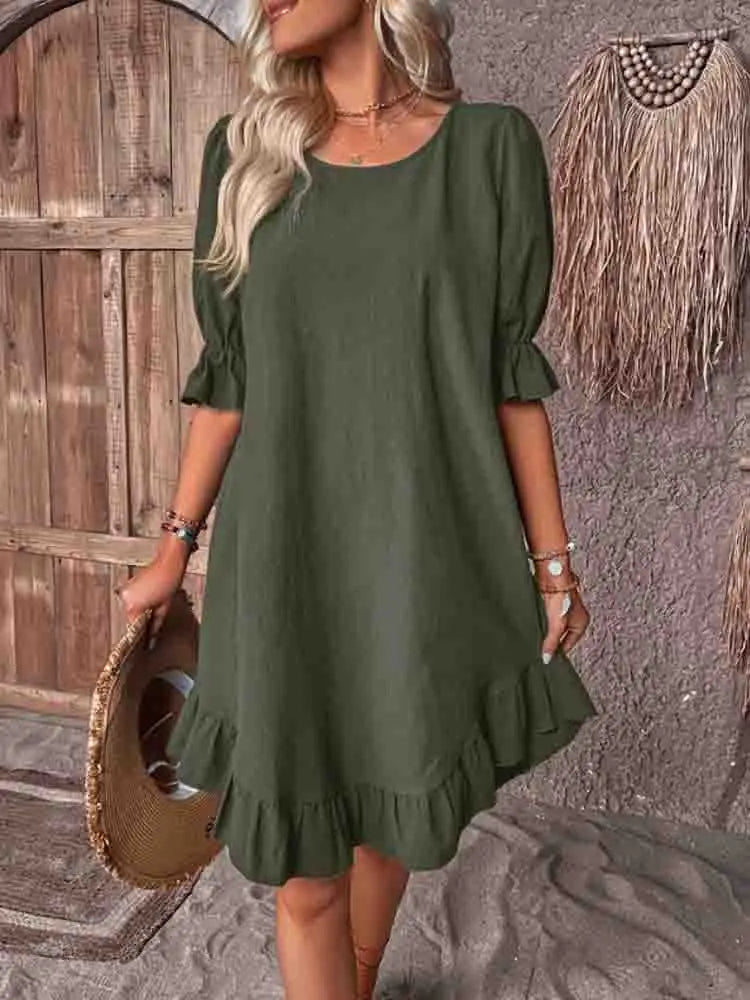 Calloway | Women's Ruffle Hem Mini Dress - Image 1