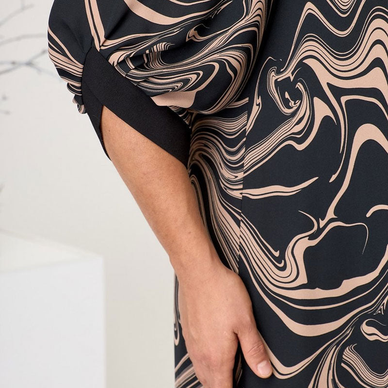 Calvene | Women's Swirl Print Midi Dress - Image 5