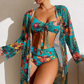 Calvindra | Women's Bikini Set with Cover-Up - Image 1