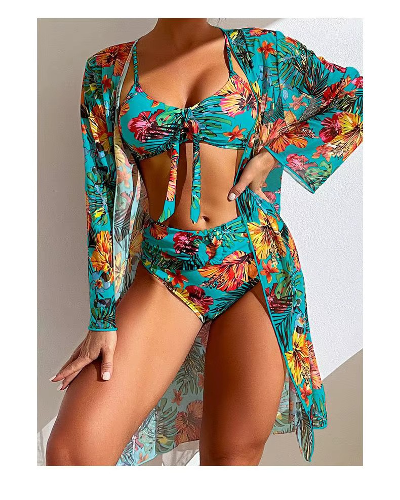 Calvindra | Women's Bikini Set with Cover-Up - Image 2
