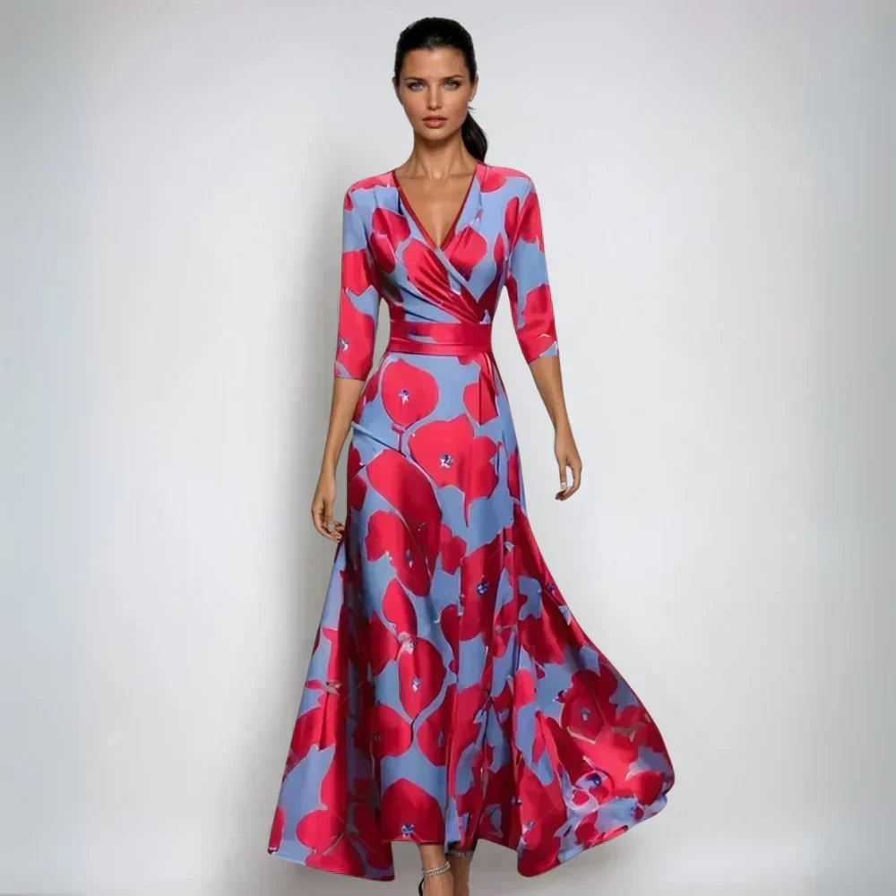 Calvise | Women's Print Maxi Dress - Image 1