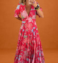 Calvorna | Women's Maxi Dress V-Neck - Image 1