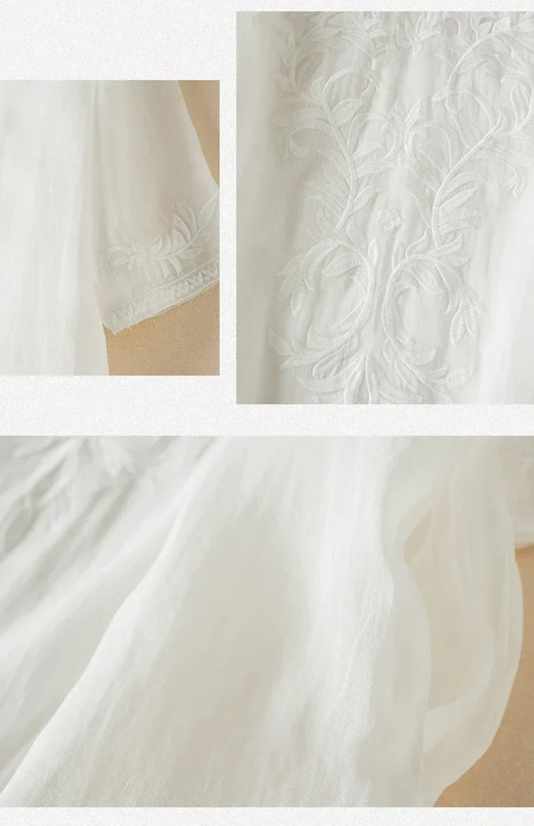 Carindra | Women's Embroidered Midi Dress - Image 14