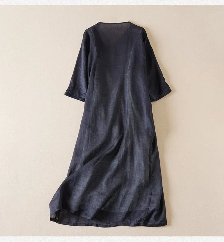 Carindra | Women's Embroidered Midi Dress - Image 24