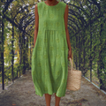 Colvaine | Women's Midi Dress Sleeveless Relaxed Fit - Image 1