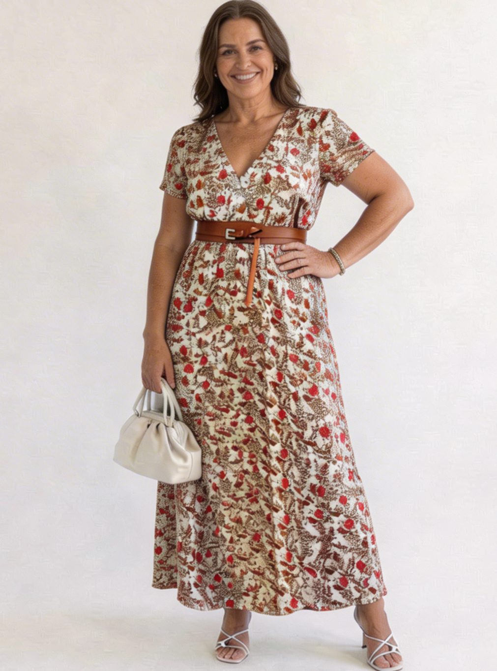 Colvara | Women's Print Maxi Dress - Image 4
