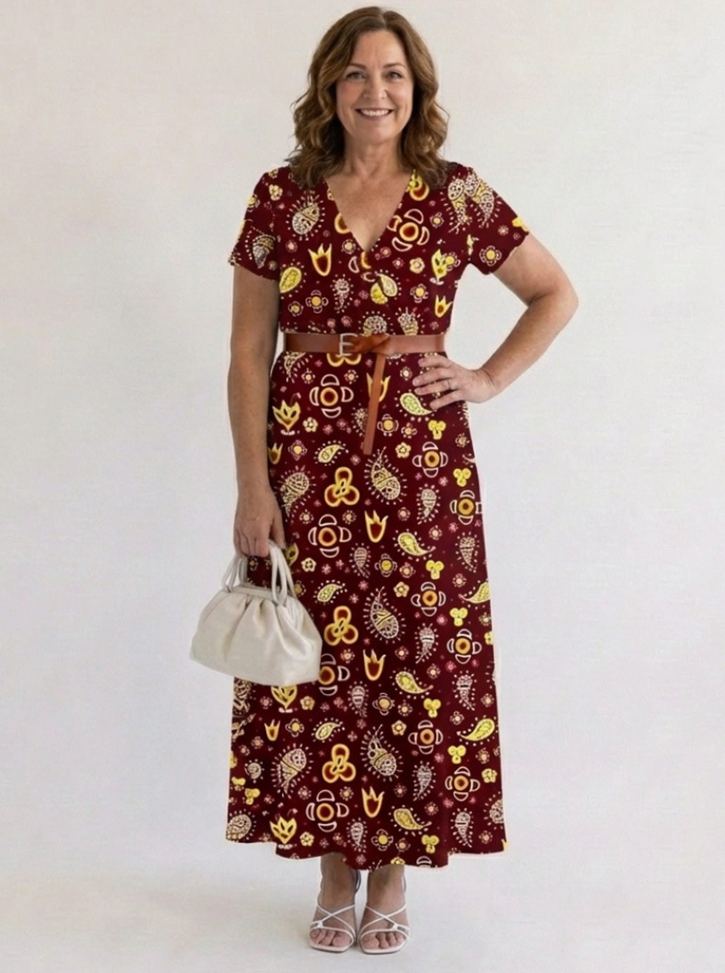 Colvara | Women's Print Maxi Dress - Image 7