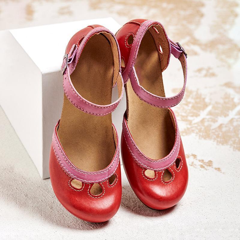 Corvinda | Women's Block Heel Sandals Ankle Strap - Image 3