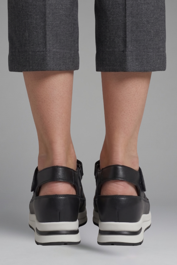 Delvette | Women's Gladiator Platform Sandals - Black - Image 5