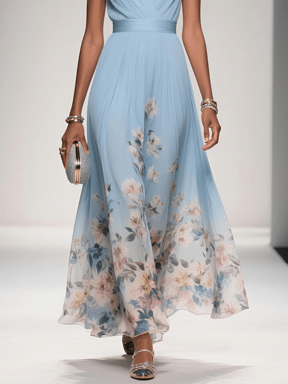 Delvorne | Women's Wedding Guest Maxi Dress - Image 10