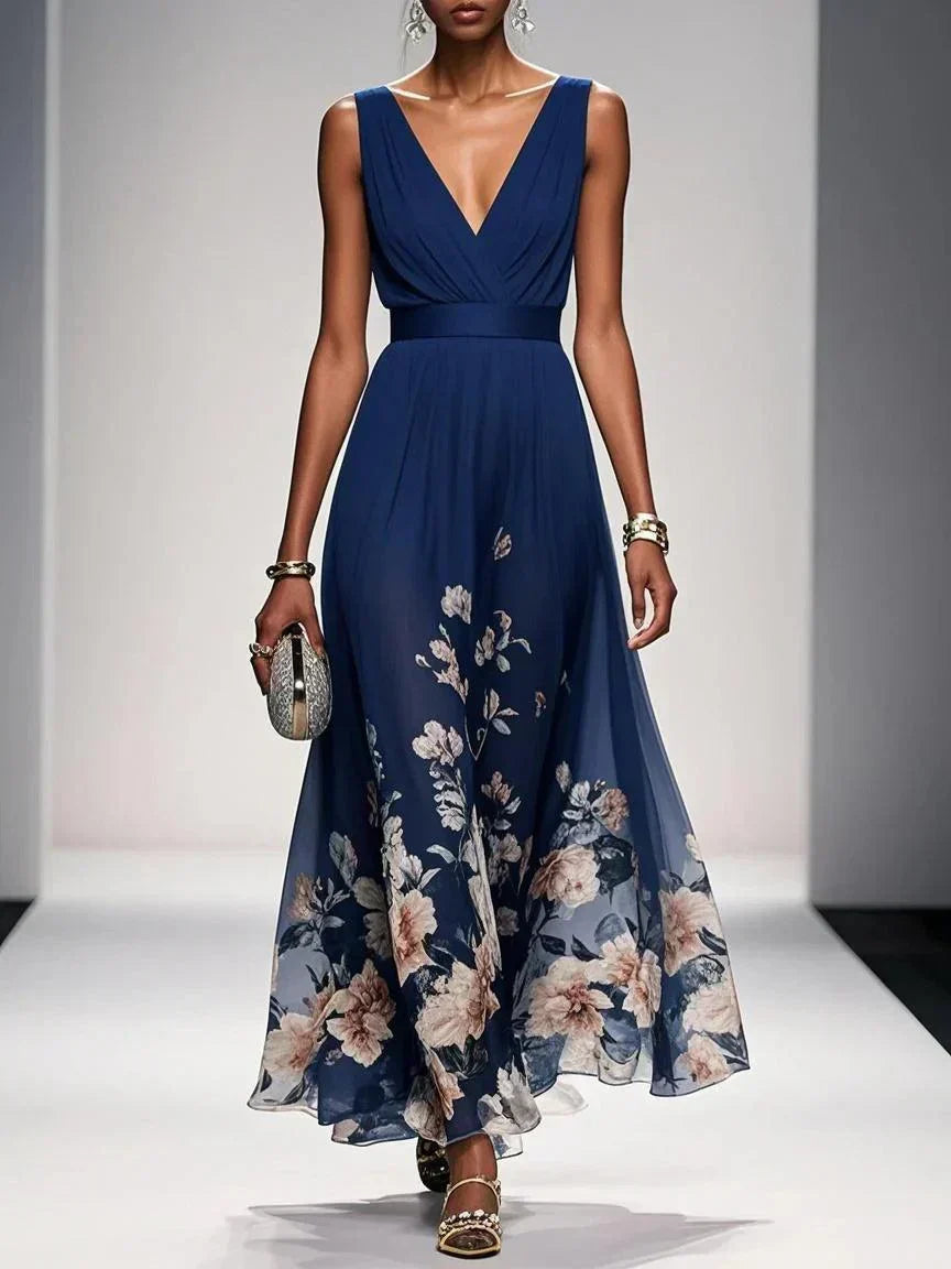 Delvorne | Women's Wedding Guest Maxi Dress - Image 2