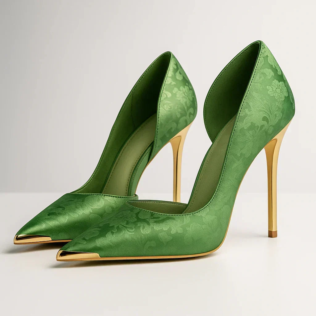 Elvaire | Women's Nude Heels Pointed Toe Stiletto Pumps - Image 1