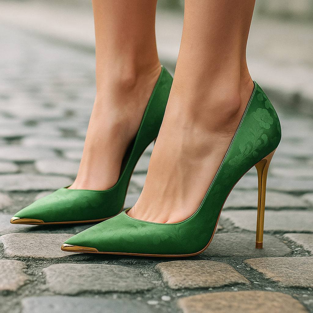 Elvaire | Women's Nude Heels Pointed Toe Stiletto Pumps - Image 5