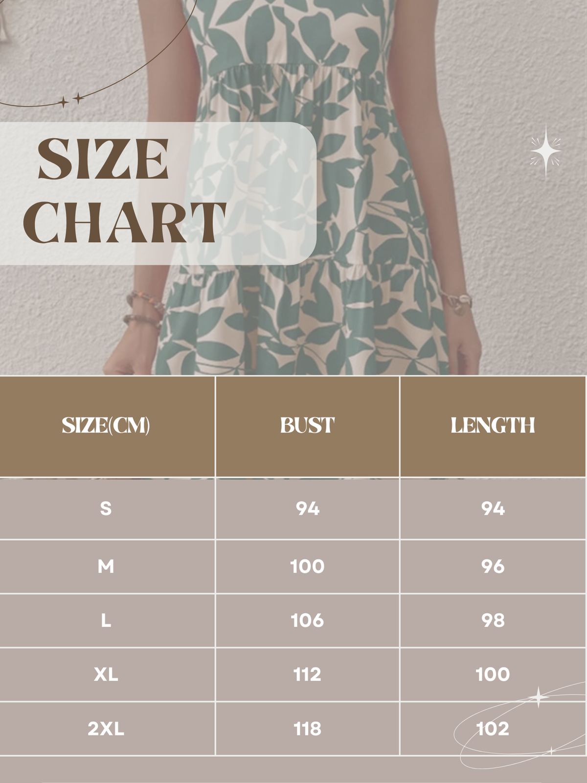 Halvelle | Women's Casual Summer Dress Leaf Print - Image 5