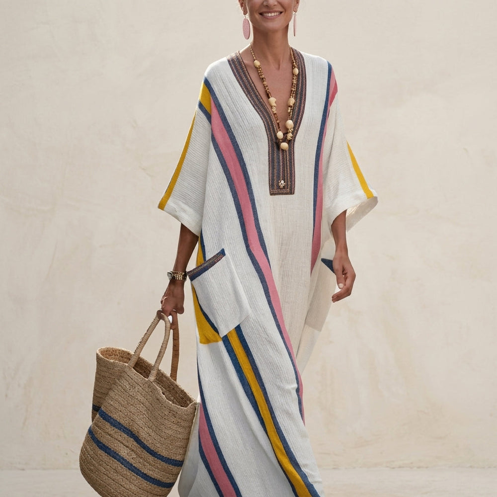 Halvene | Women's Kaftan Maxi Dress - Image 2