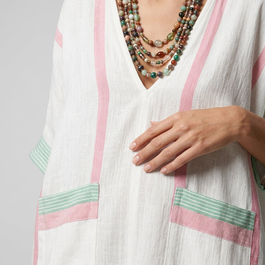Halvene | Women's Kaftan Maxi Dress - Image 9
