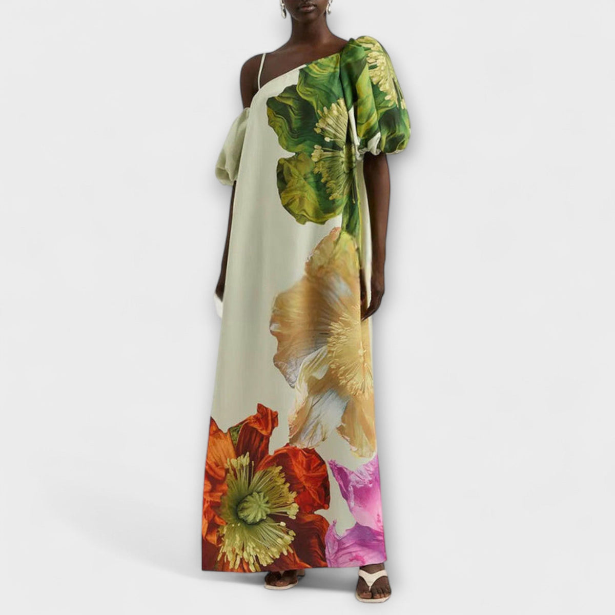 Lorvaine | Women's Floral Maxi Dress Off-Shoulder - Image 2