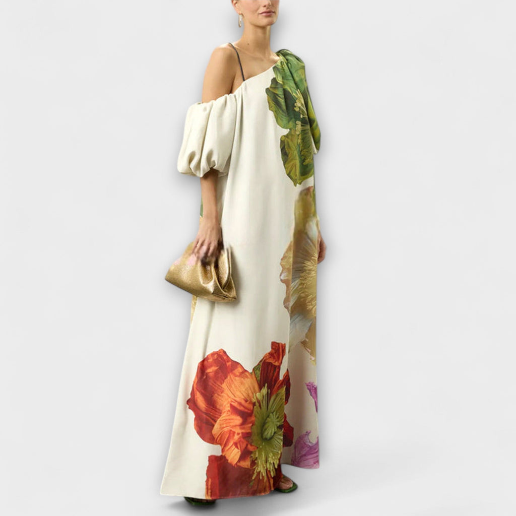 Lorvaine | Women's Floral Maxi Dress Off-Shoulder - Image 3