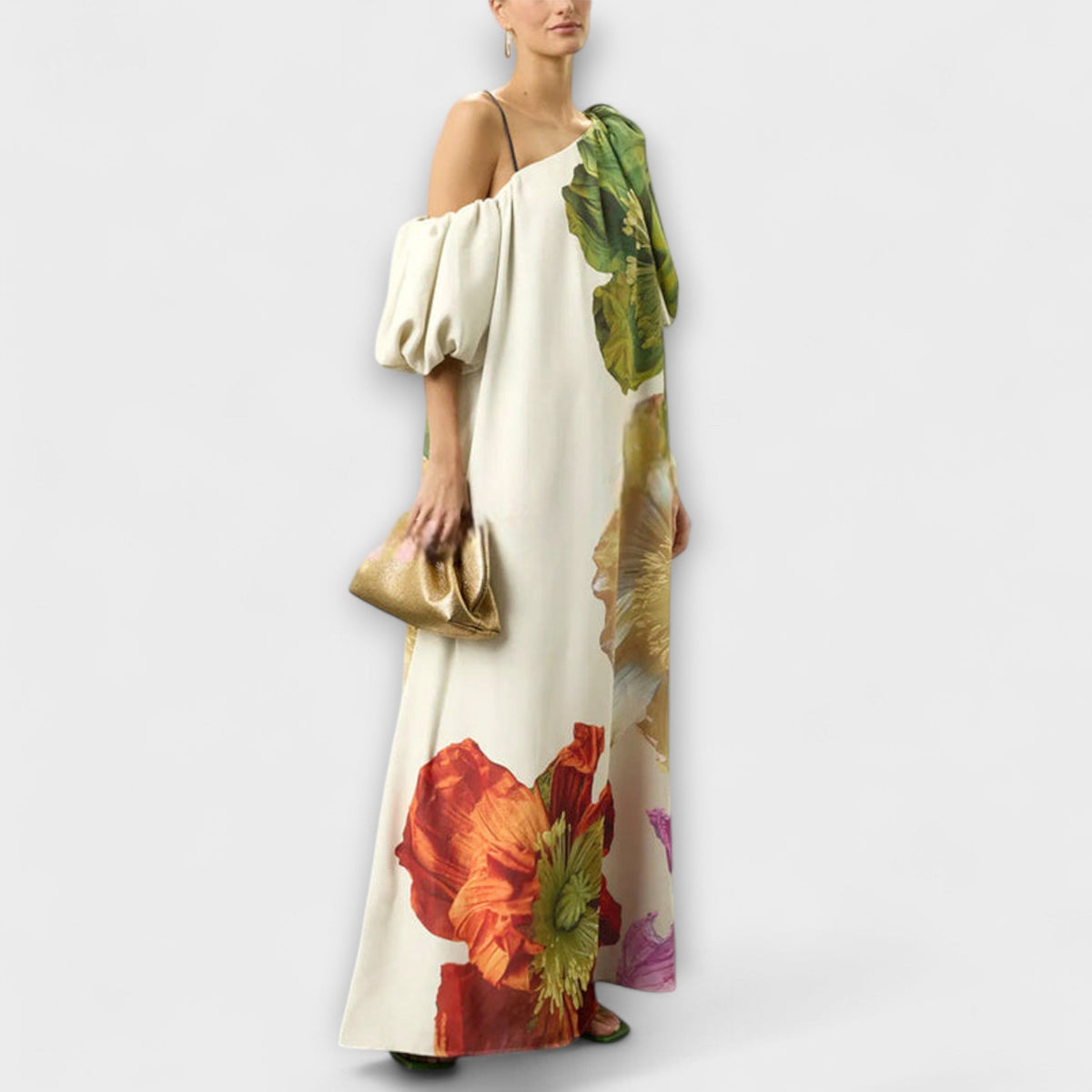 Lorvaine | Women's Floral Maxi Dress Off-Shoulder - Image 3