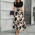 Oralie | Women's Maxi Dress Puff Sleeve Print Skirt - Image 1