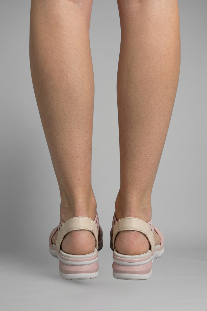Orvandel | Women's Strappy Summer Sandals - Light Pink - Image 5