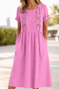 Orvina | Women's Midi Dress Embroidery - Image 4