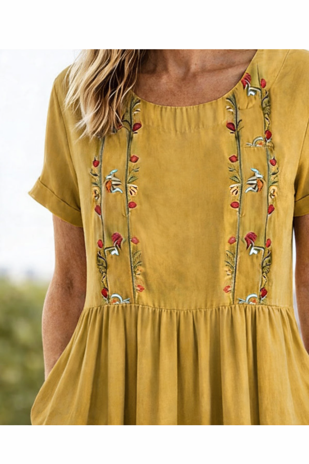 Orvina | Women's Midi Dress Embroidery - Image 7