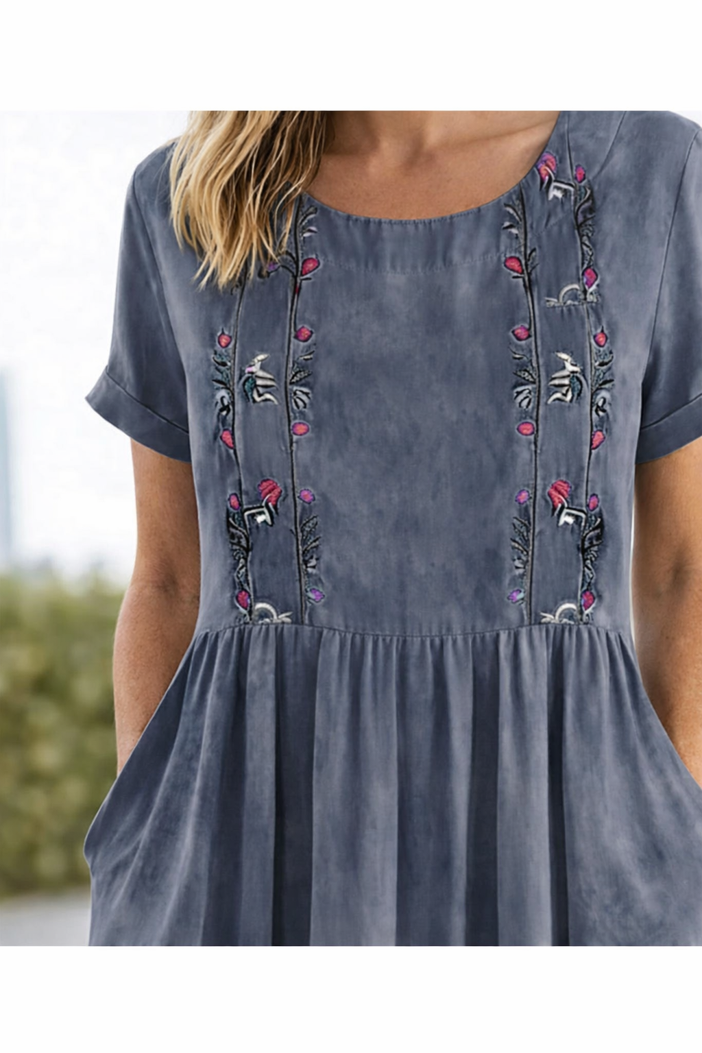 Orvina | Women's Midi Dress Embroidery - Image 9
