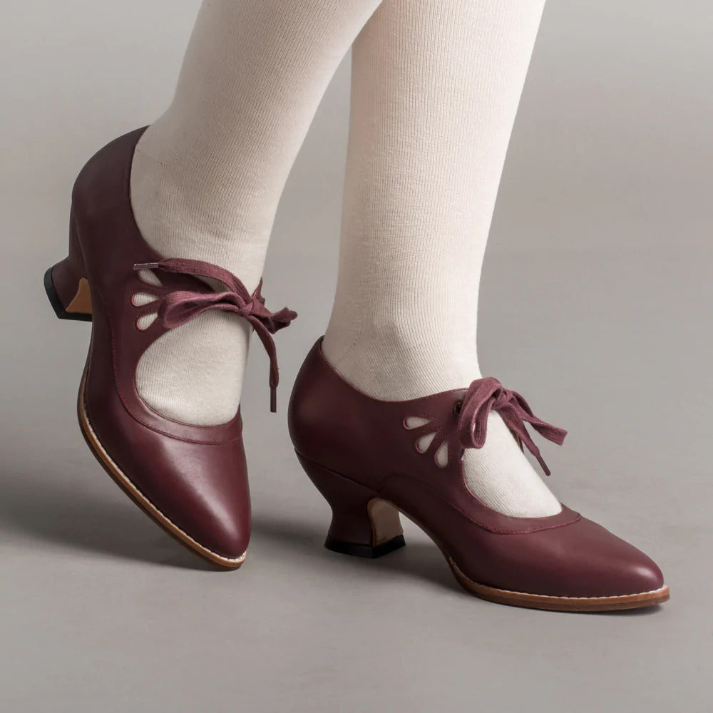 Orvindel | Women's Lace-Up Leather Heels Cut-Out - Image 10
