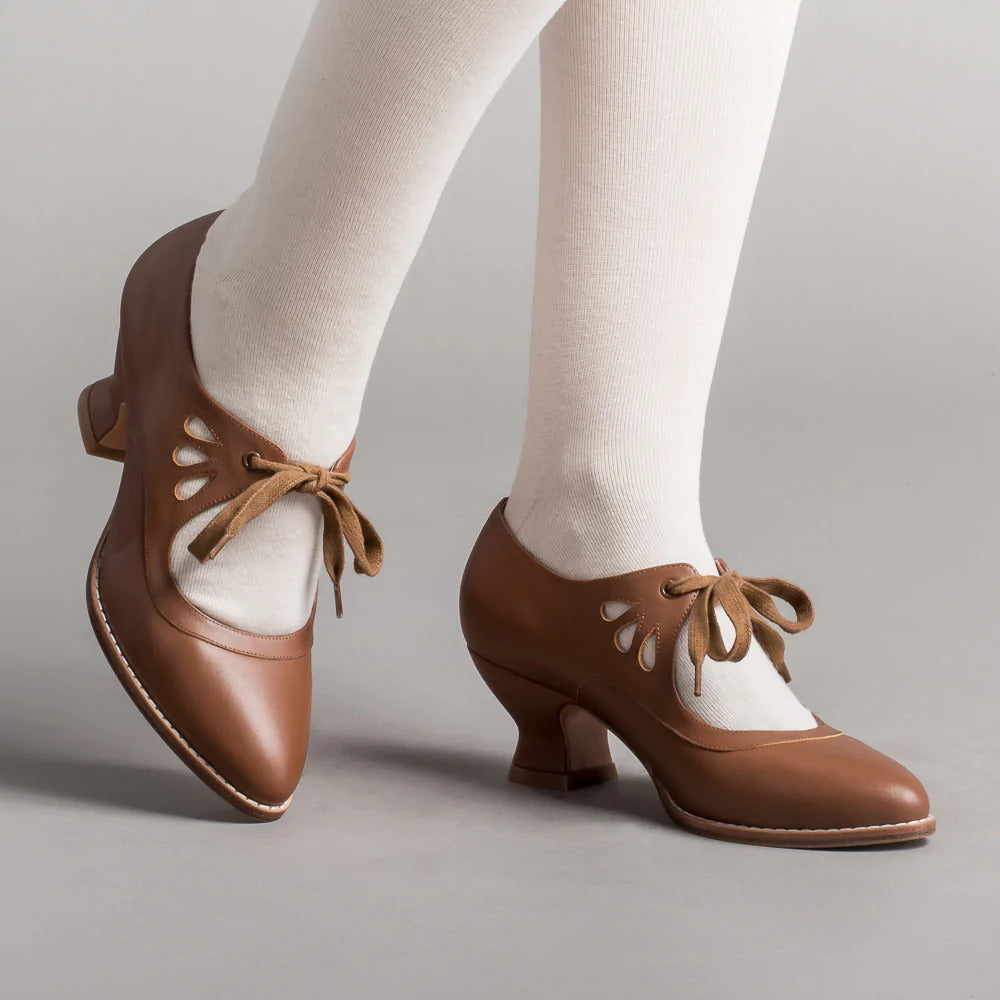 Orvindel | Women's Lace-Up Leather Heels Cut-Out - Image 14