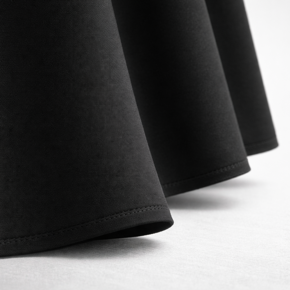 Romelle | Women's Midi Dress with Wrap Bodice & Pockets - Black - Image 2