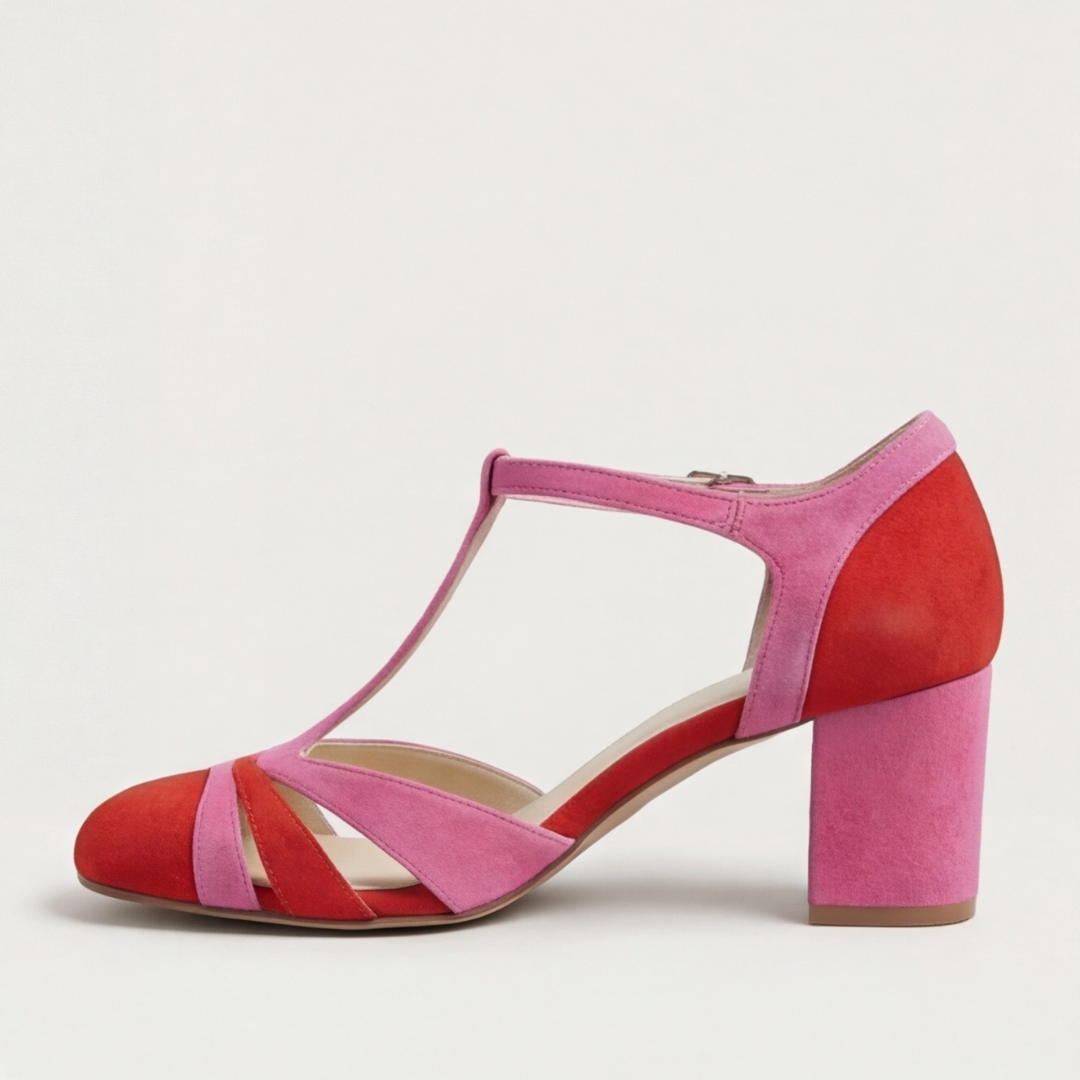 Rosayne | Women's Block Heel T-Bar Sandals - Image 11