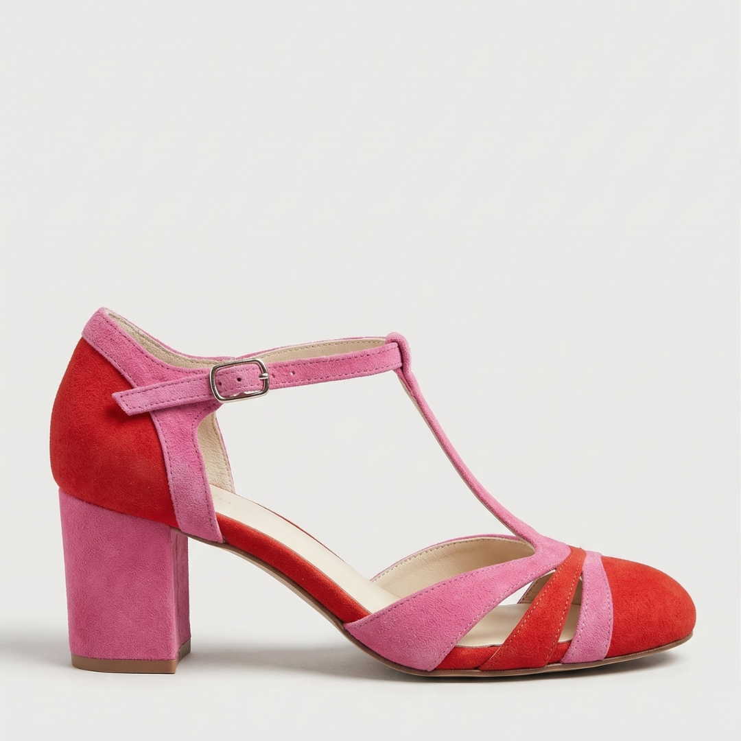 Rosayne | Women's Block Heel T-Bar Sandals - Image 12