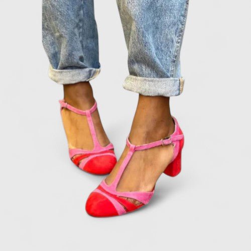 Rosayne | Women's Block Heel T-Bar Sandals - Image 3