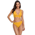 Selvaine | Women's High-Waist Bikini Set - Yellow - Image 1