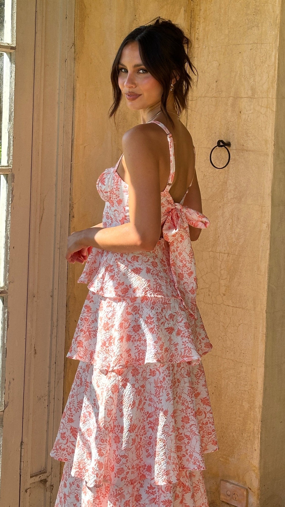 Selvanta | Women's Maxi Dress Tiered Ruffle - Floral - Image 9