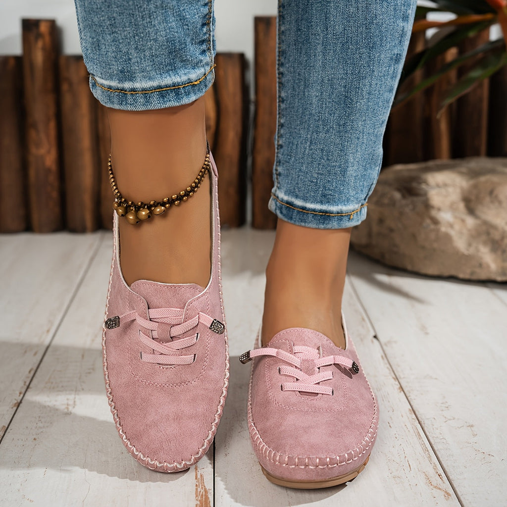 Selvara | Women's Orthopedic Flat Loafers - Grey - Image 4