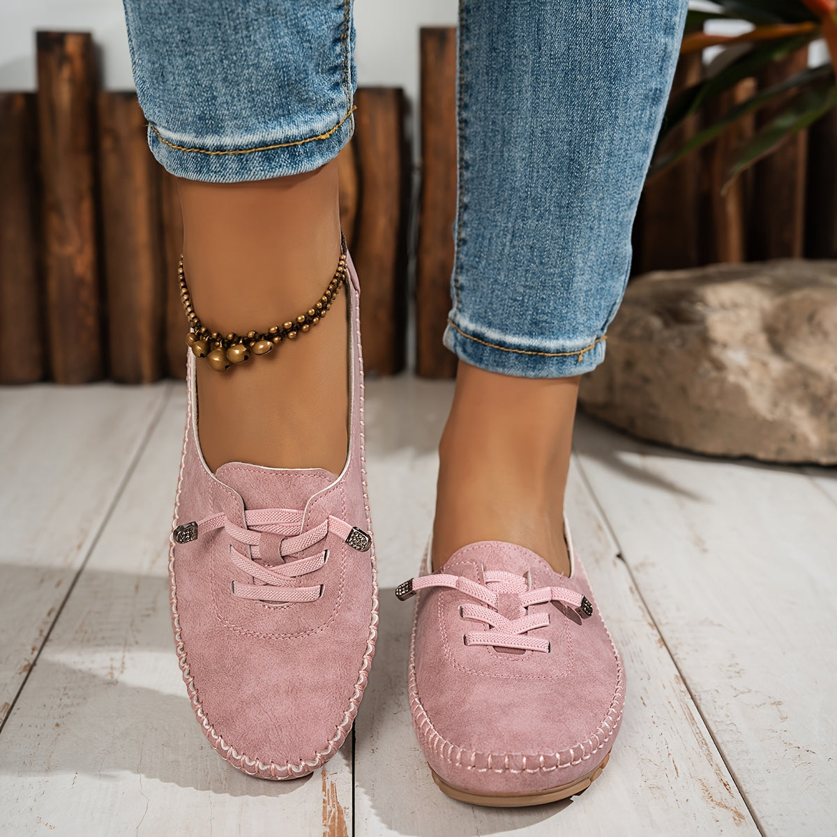 Selvara | Women's Orthopedic Flat Loafers - Grey - Image 4
