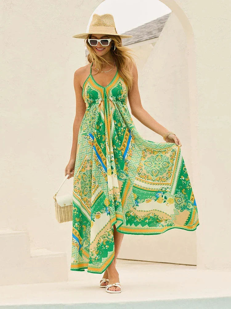 Selvinda | Women's Casual Summer Maxi Dress Boho Print - Image 10