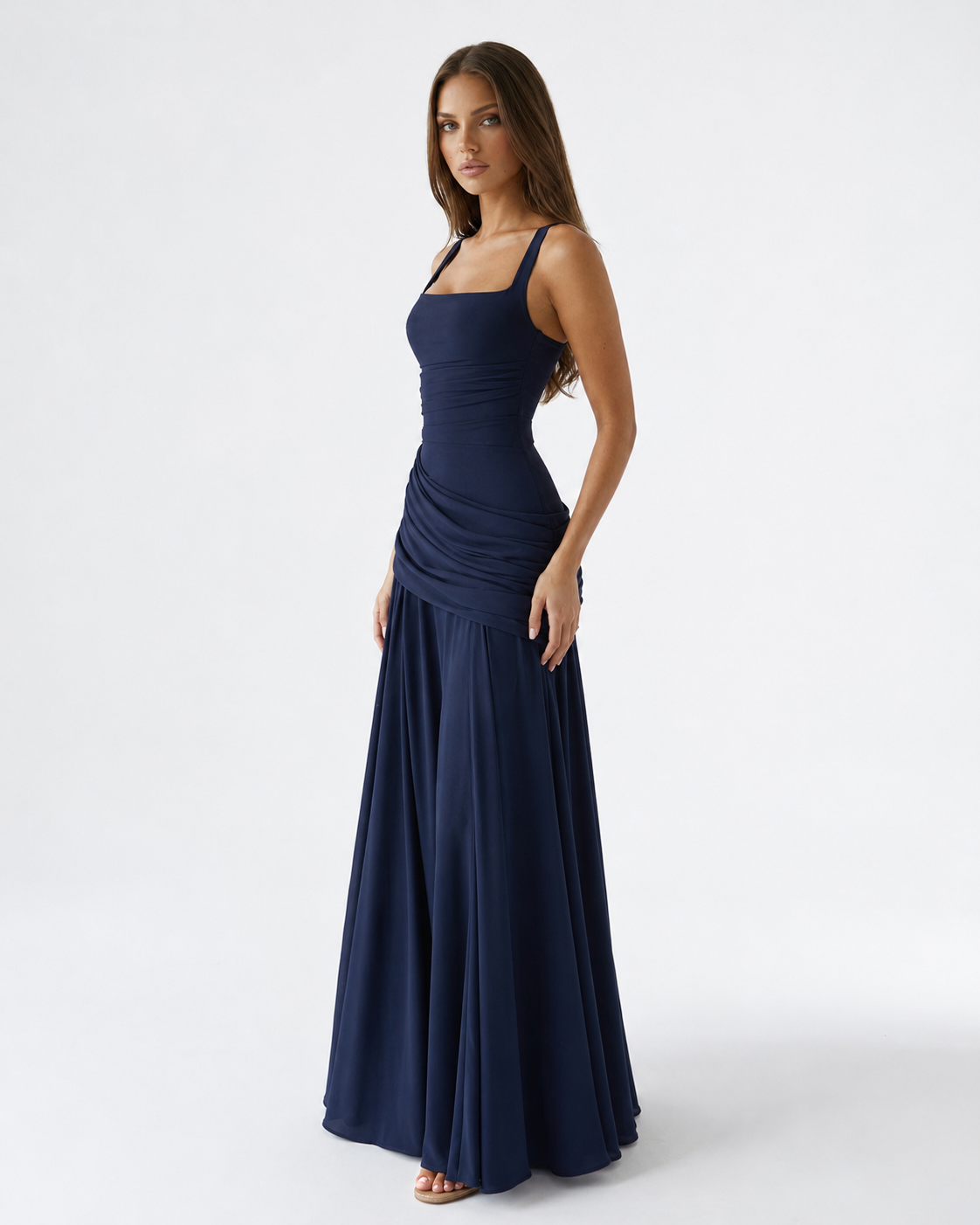 Selvorne | Women's Evening Gown Ruched Maxi Dress - Image 13