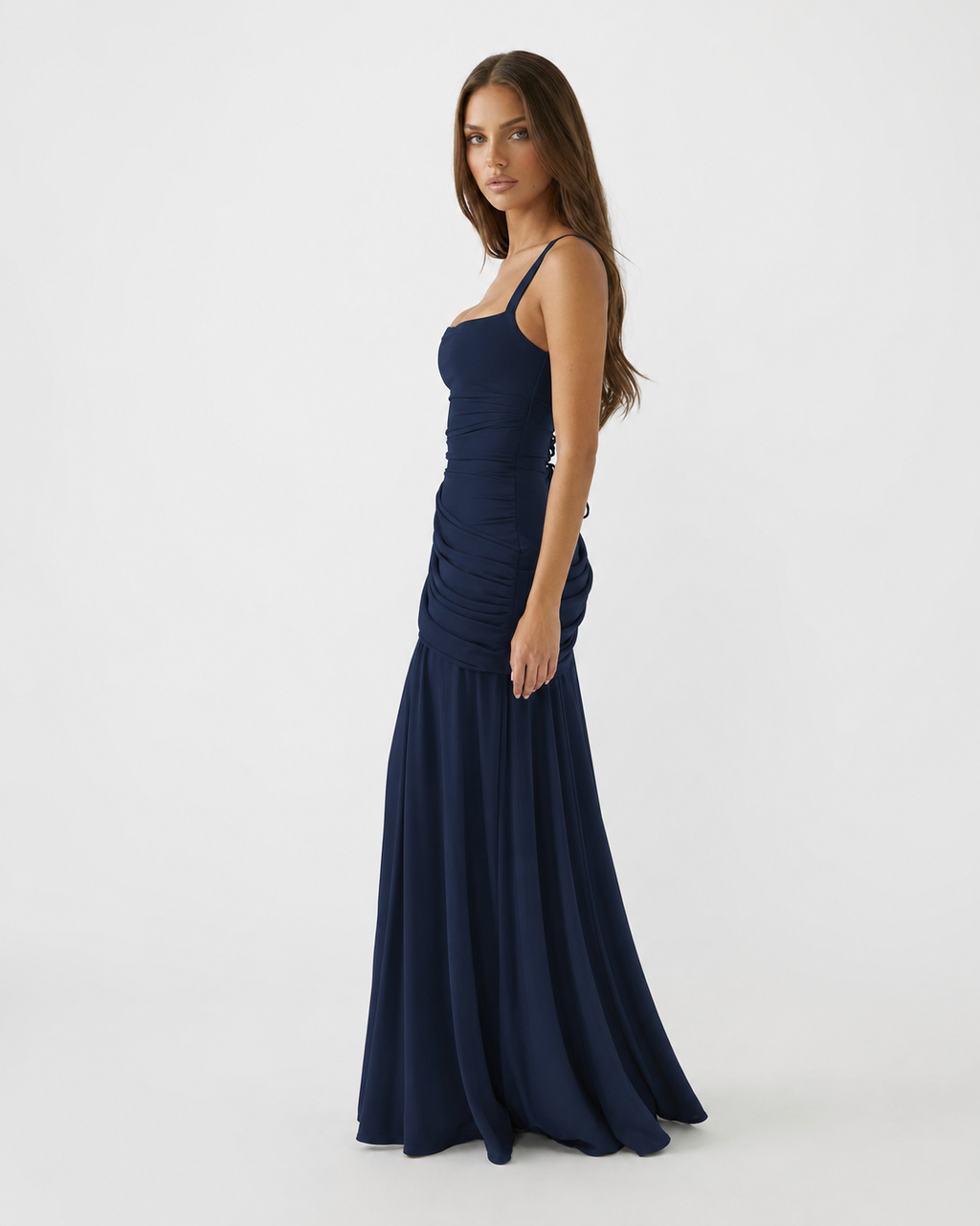 Selvorne | Women's Evening Gown Ruched Maxi Dress - Image 14