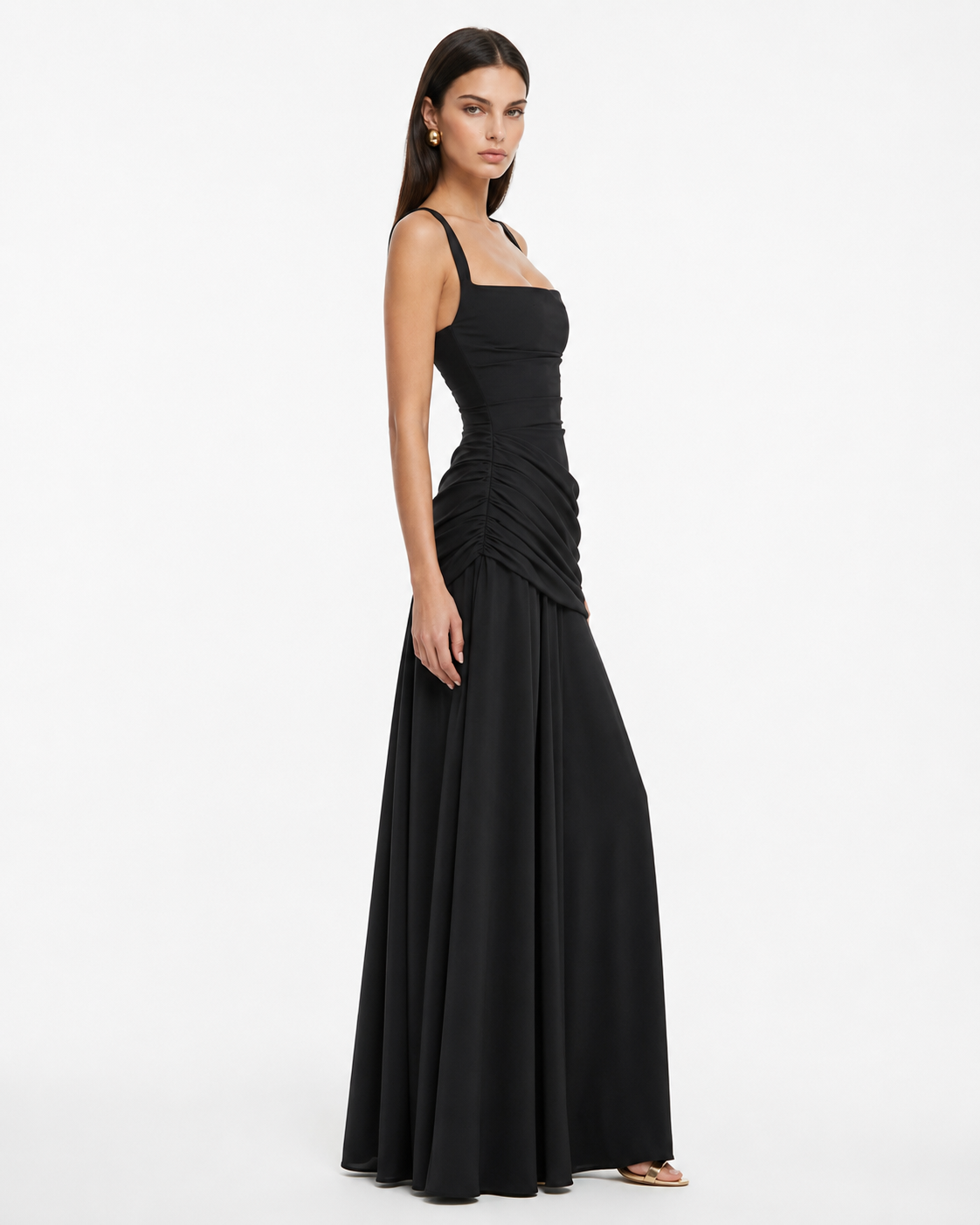 Selvorne | Women's Evening Gown Ruched Maxi Dress - Image 19