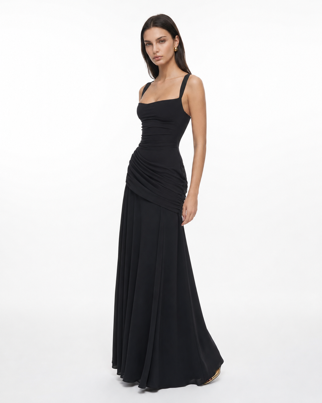 Selvorne | Women's Evening Gown Ruched Maxi Dress - Image 20