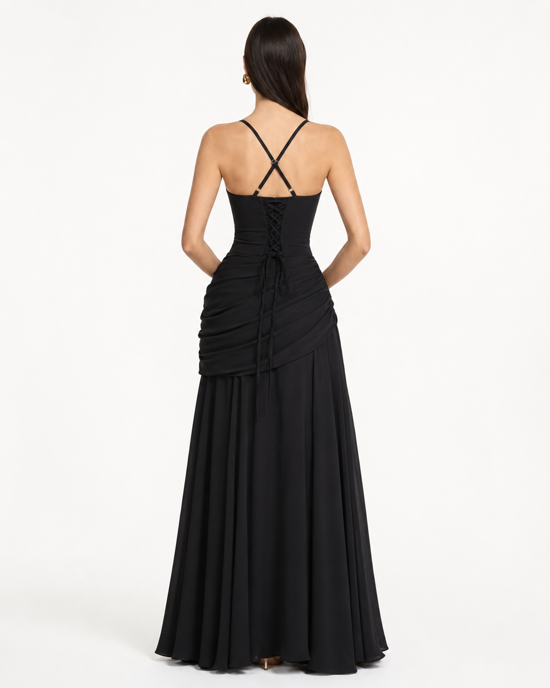 Selvorne | Women's Evening Gown Ruched Maxi Dress - Image 21