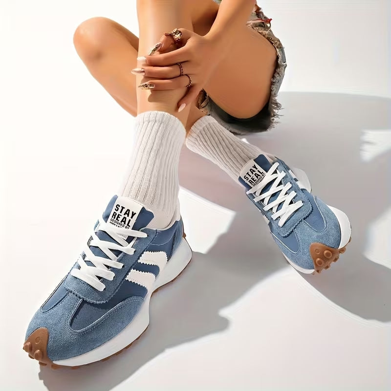 Selvorne | Women's Orthopedic Sneakers Retro Trainers - Green - Image 5