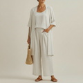 Selvourne | Women's Three-Piece Co-ord Set Wide Leg - Image 1
