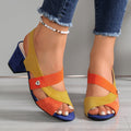 Sevara | Women's Block Heel Sandals Open Toe Slingback - Image 11